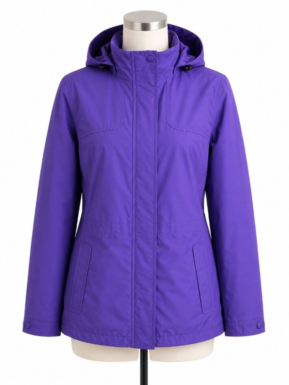 L.L.Bean H2OFF Women's Waterproof PrimaLoft Rain Jacket XL Petite Purple